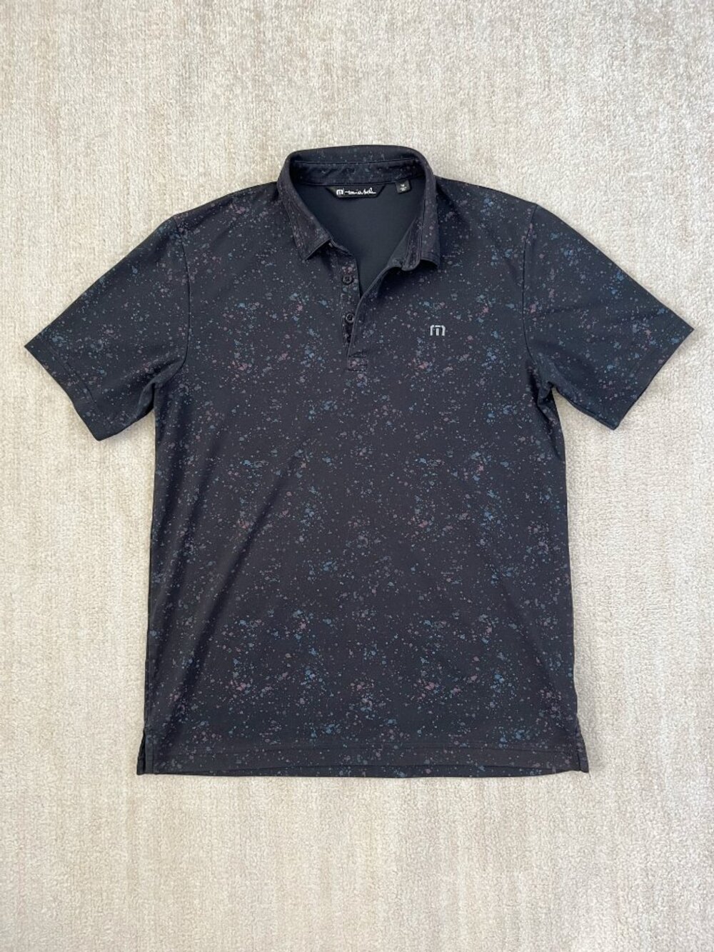 Travis Mathew Cotton Short Sleeve Polo Shirt Top M